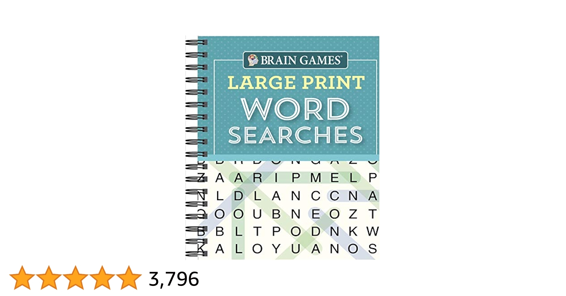 Brain Games Large Print Word Searches Teal Publications International Ltd Brain Games 9781640304604 Amazon Books