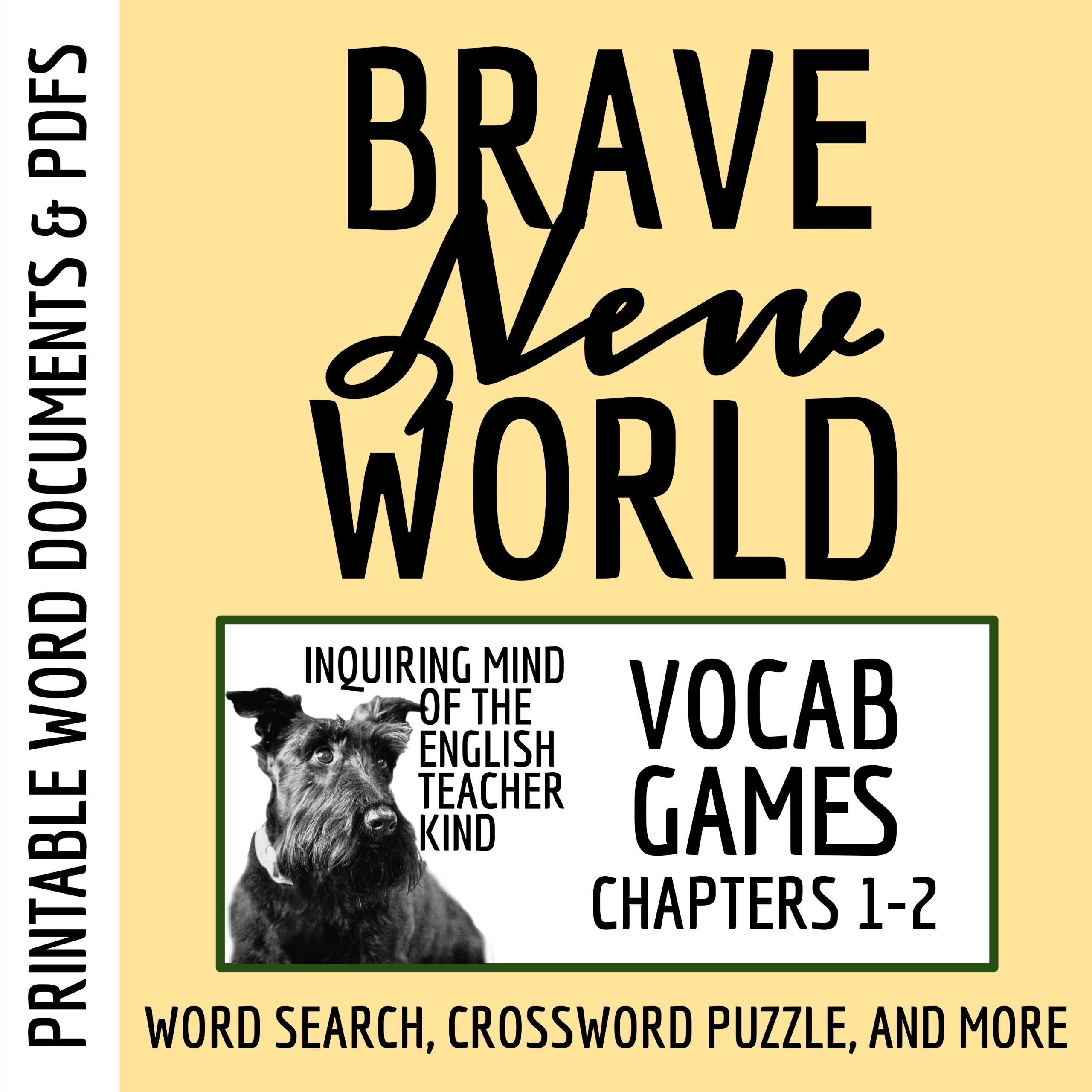 brave new world chapters 1 and 2 vocabulary games for high school ela made by teachers