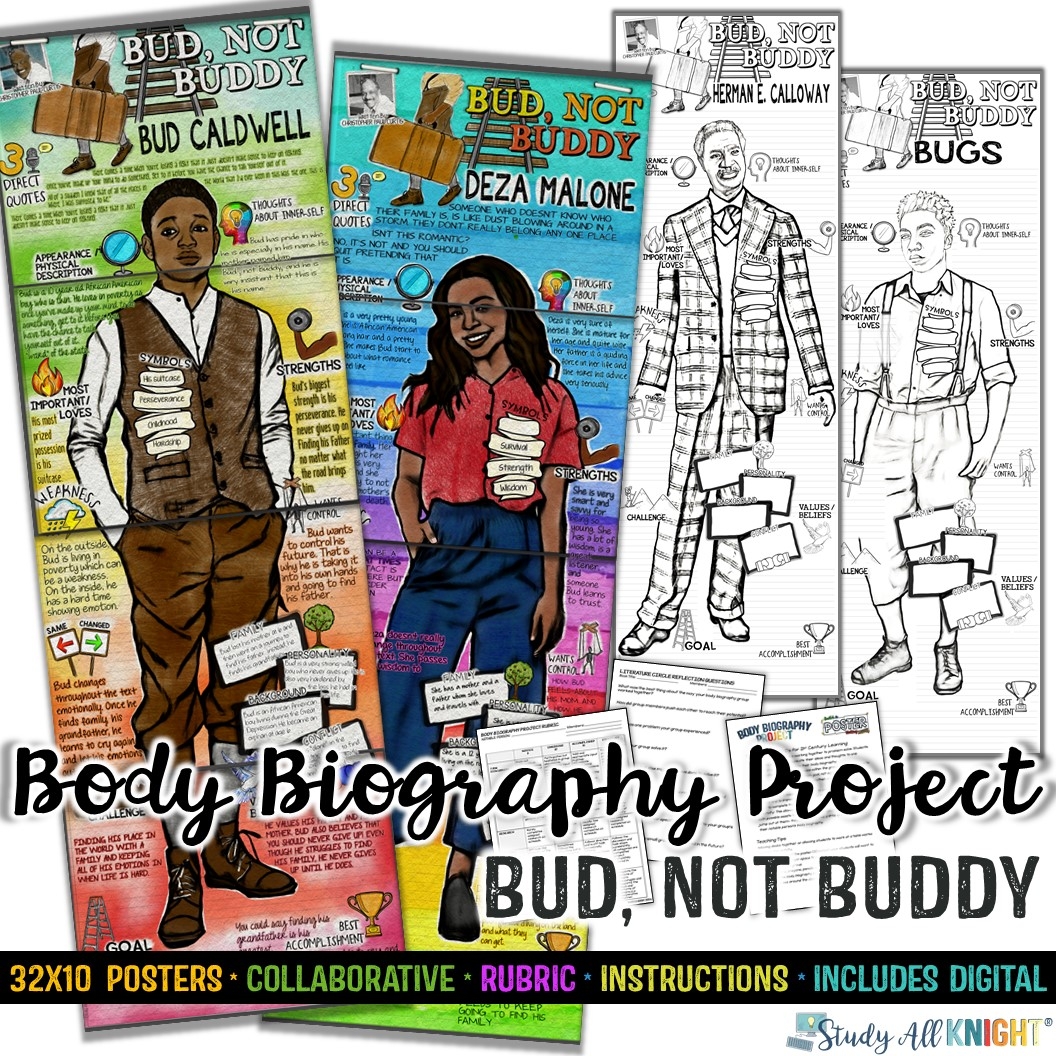 Bud Not Buddy Body Biography Project Bundle For Print And Distance Learning Study All Knight Bud Not Buddy Body Biography Project Bundle For Print And Distance Learning Study All Knight