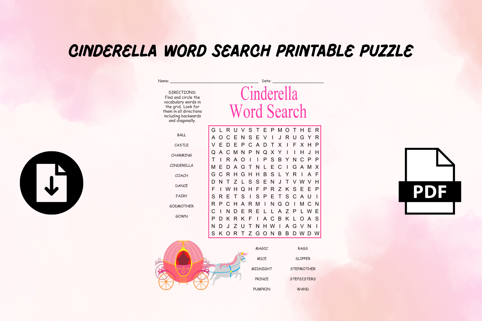 Search A Word Puzzles Printable
