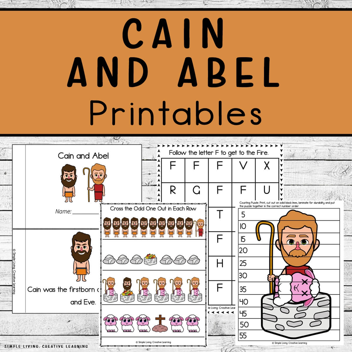Cain And Abel Printables Simple Living Creative Learning