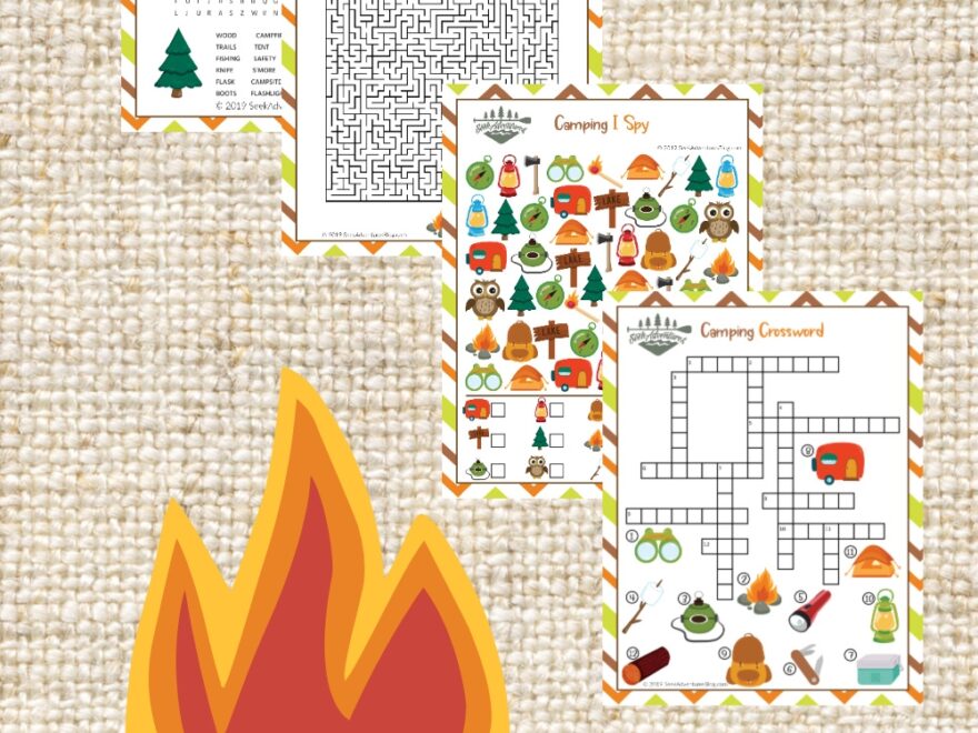 Camping Puzzle Games Printable Set 1 Seek Adventures Blog