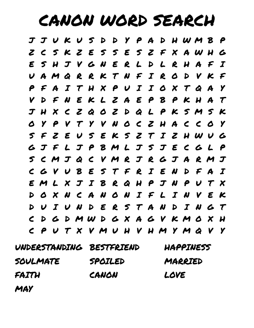 CANON WORD SEARCH WordMint