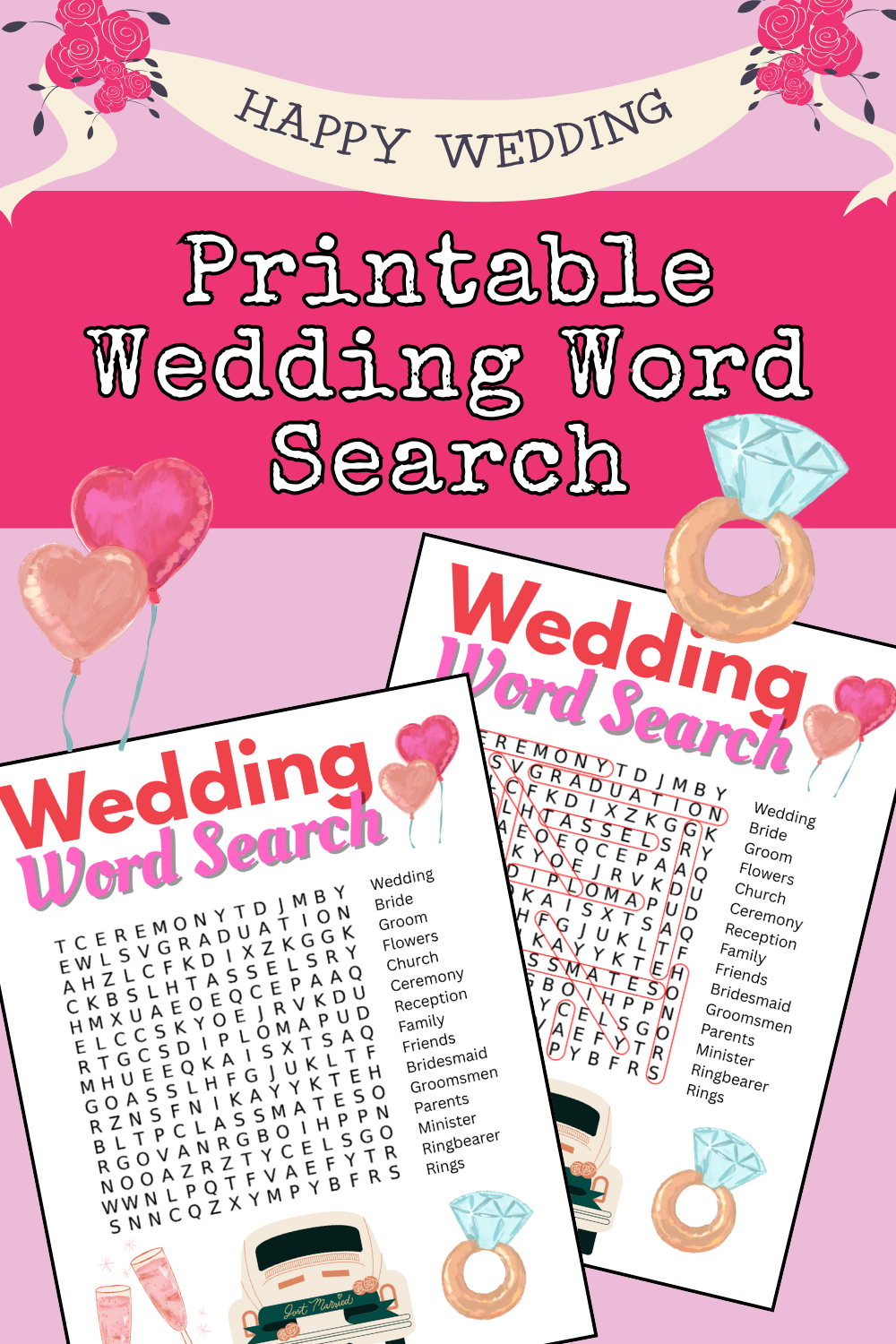 Celebrate With This Free Printable Wedding Word Search