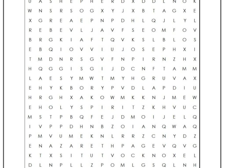 Christian Christmas Word Search 2 Monster Word Search