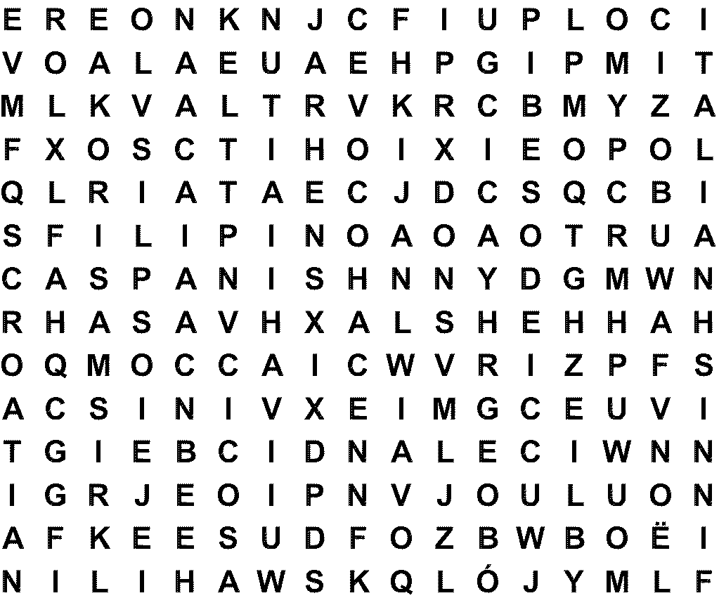 Christmas Around The World 1 Large Print Word Search Puzzle