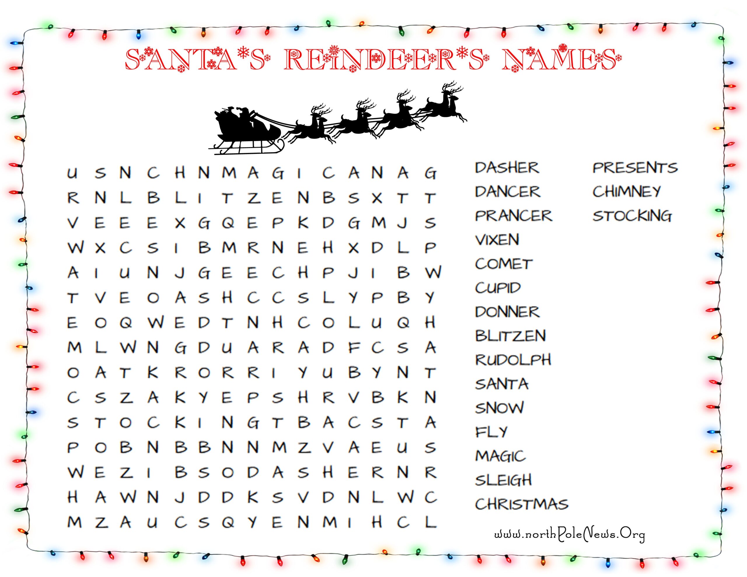 Christmas Find A Word Printable Free Worksheets Library