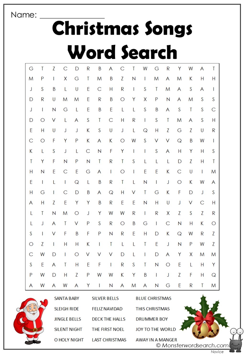 Music Word Searches Printable
