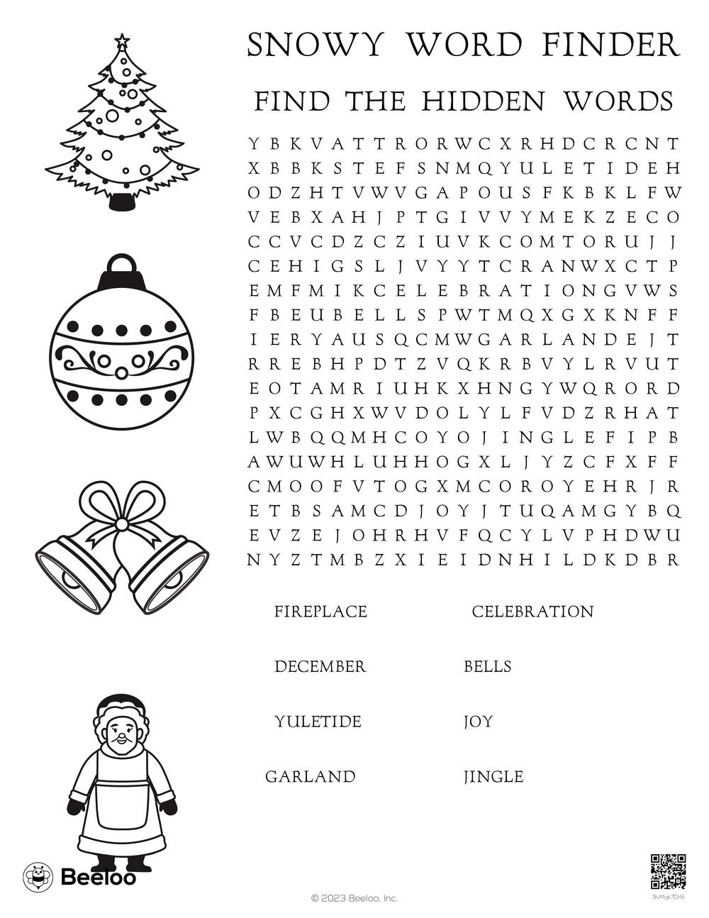 Christmas themed Word Searches Beeloo Printable Crafts And Activities For Kids