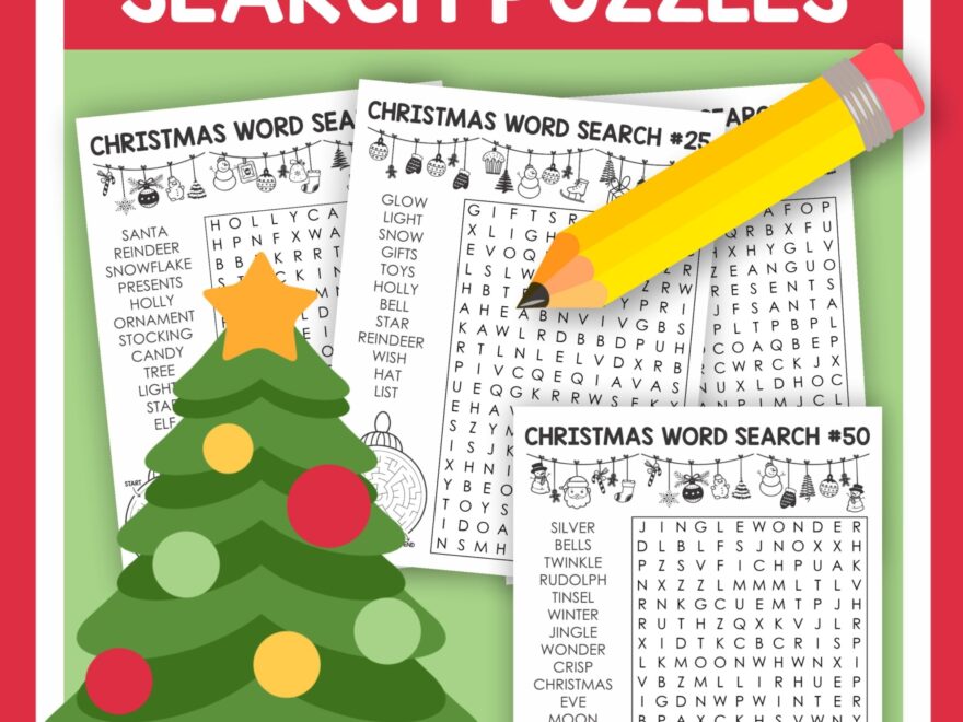 Christmas Word Search For Kids Growing Play