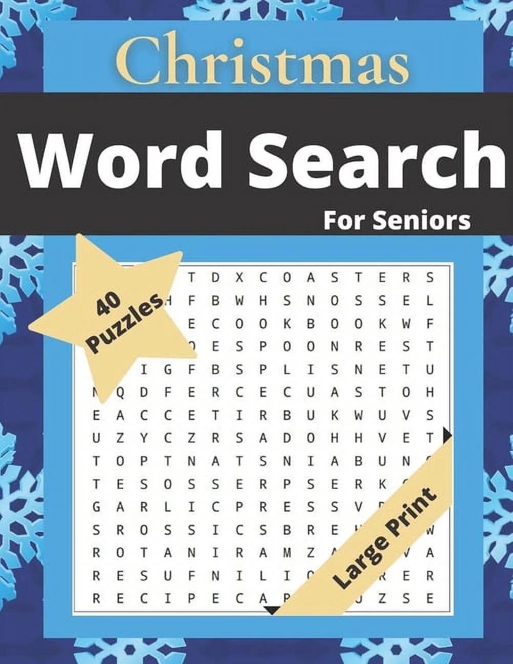 Large Print Word Search Christmas Printable
