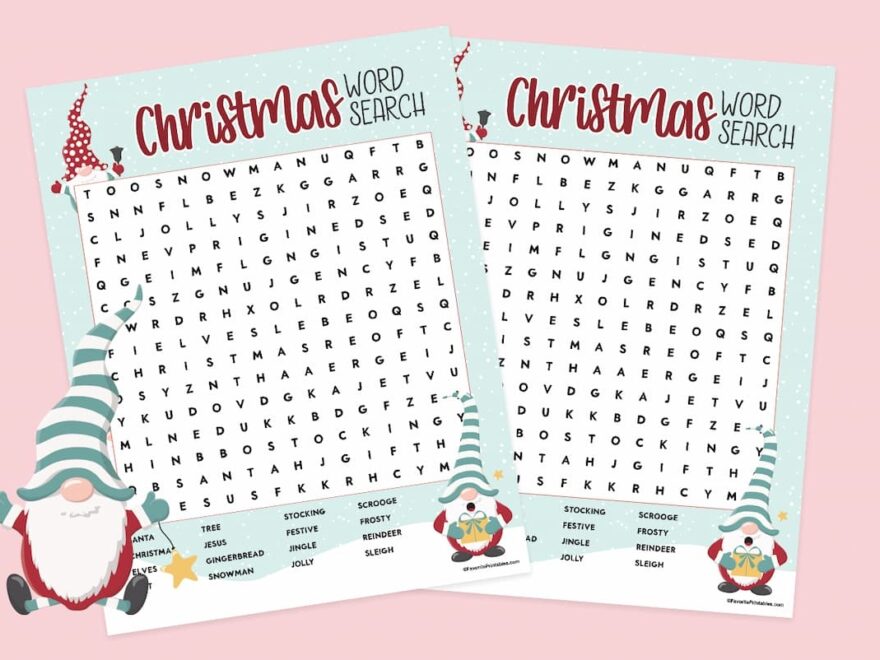 Christmas Word Search FREE Printable For Kids Favorite Printables