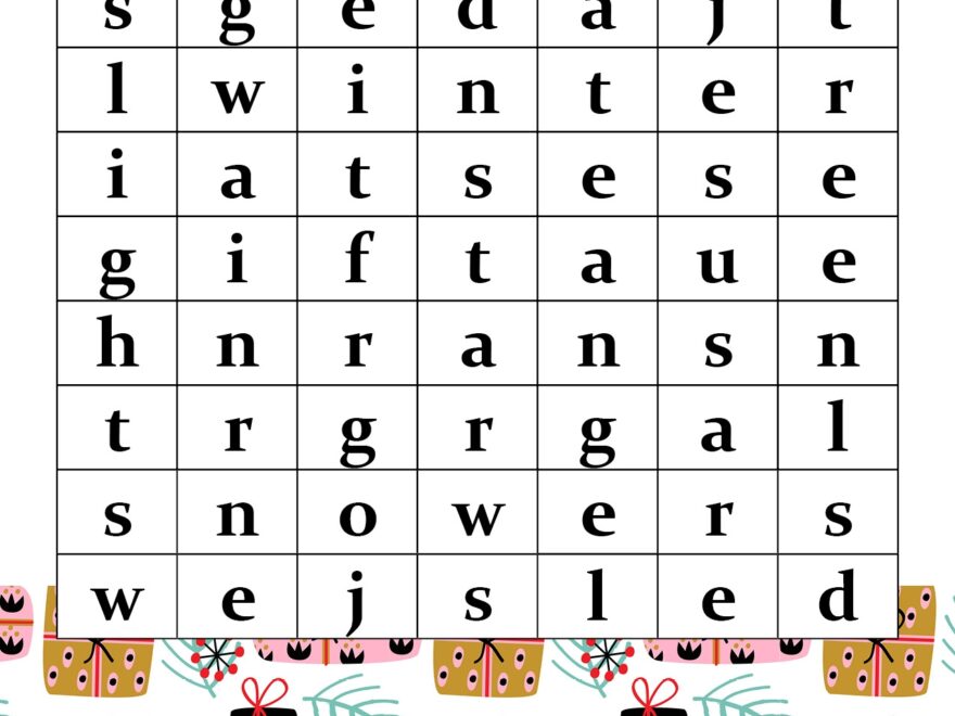 Christmas Word Search Printable Morning Motivated Mom
