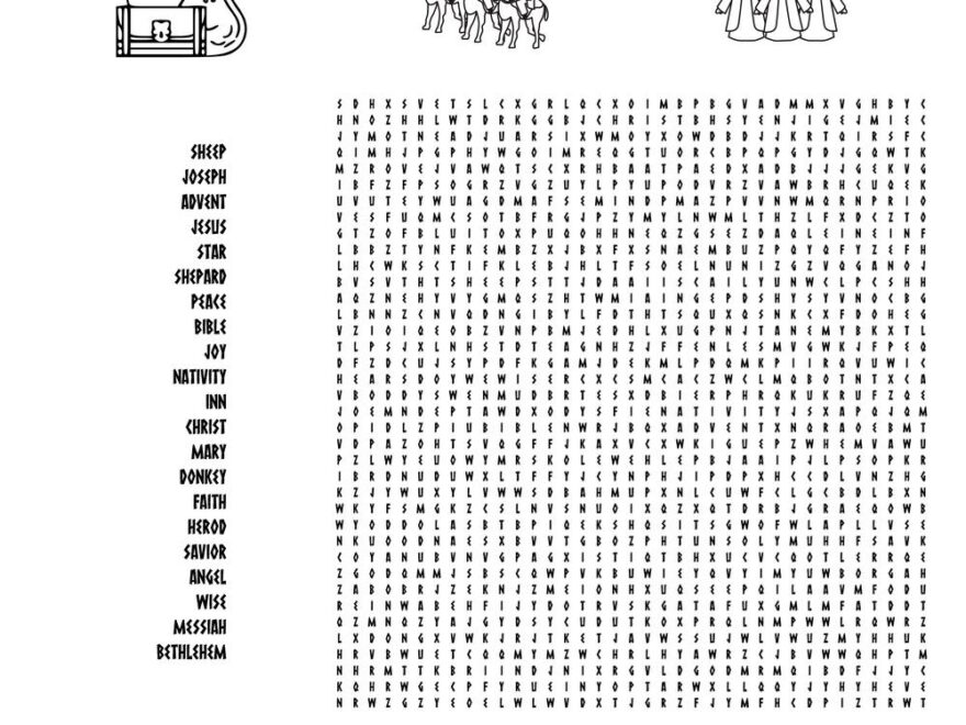 Christmas Wordsearch Beeloo Printable Crafts And Activities For Kids