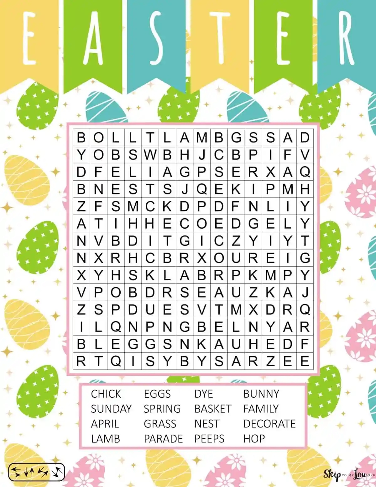 Collection Of Fun Easter Word Search Skip To My Lou