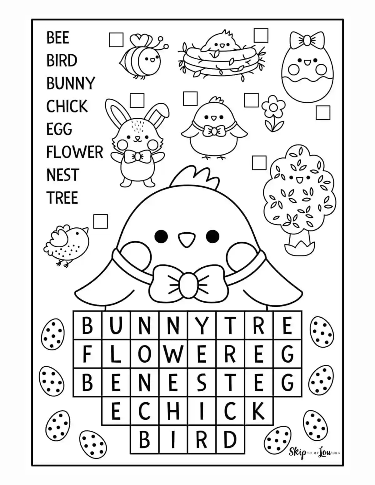 Collection Of Fun Easter Word Search Skip To My Lou