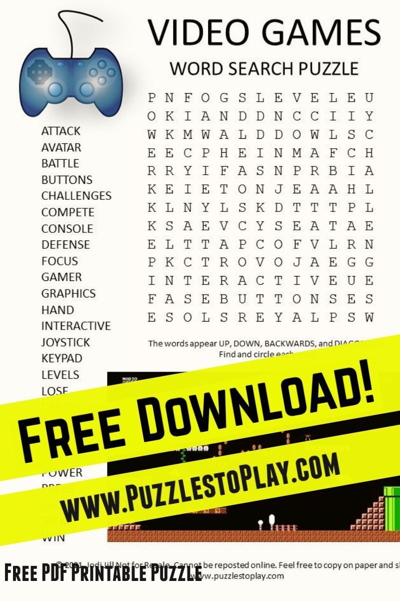 Computers Technology Word Search Play Online Print Worksheets Library