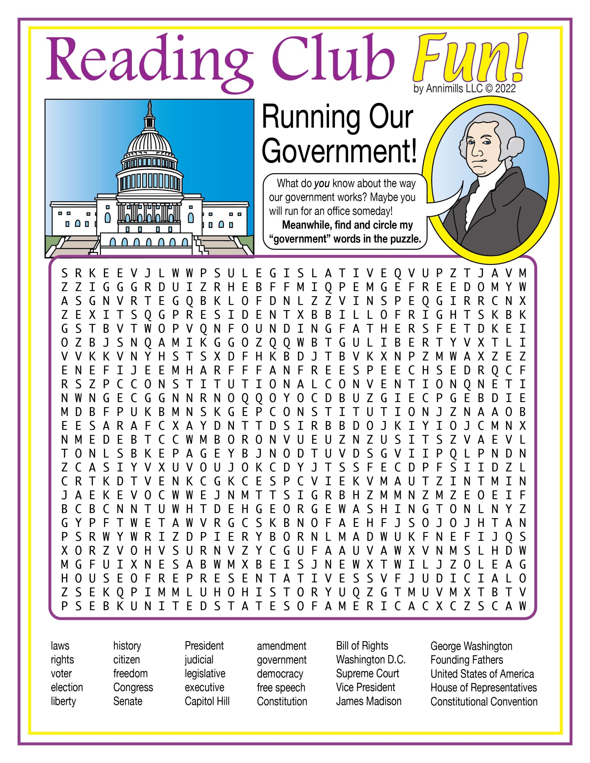 Constitution Day Activity Set And Government Word Search Made By Teachers