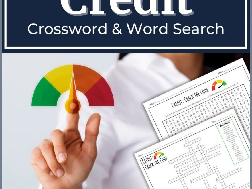 Credit Crossword Word Search Life Beyond High School