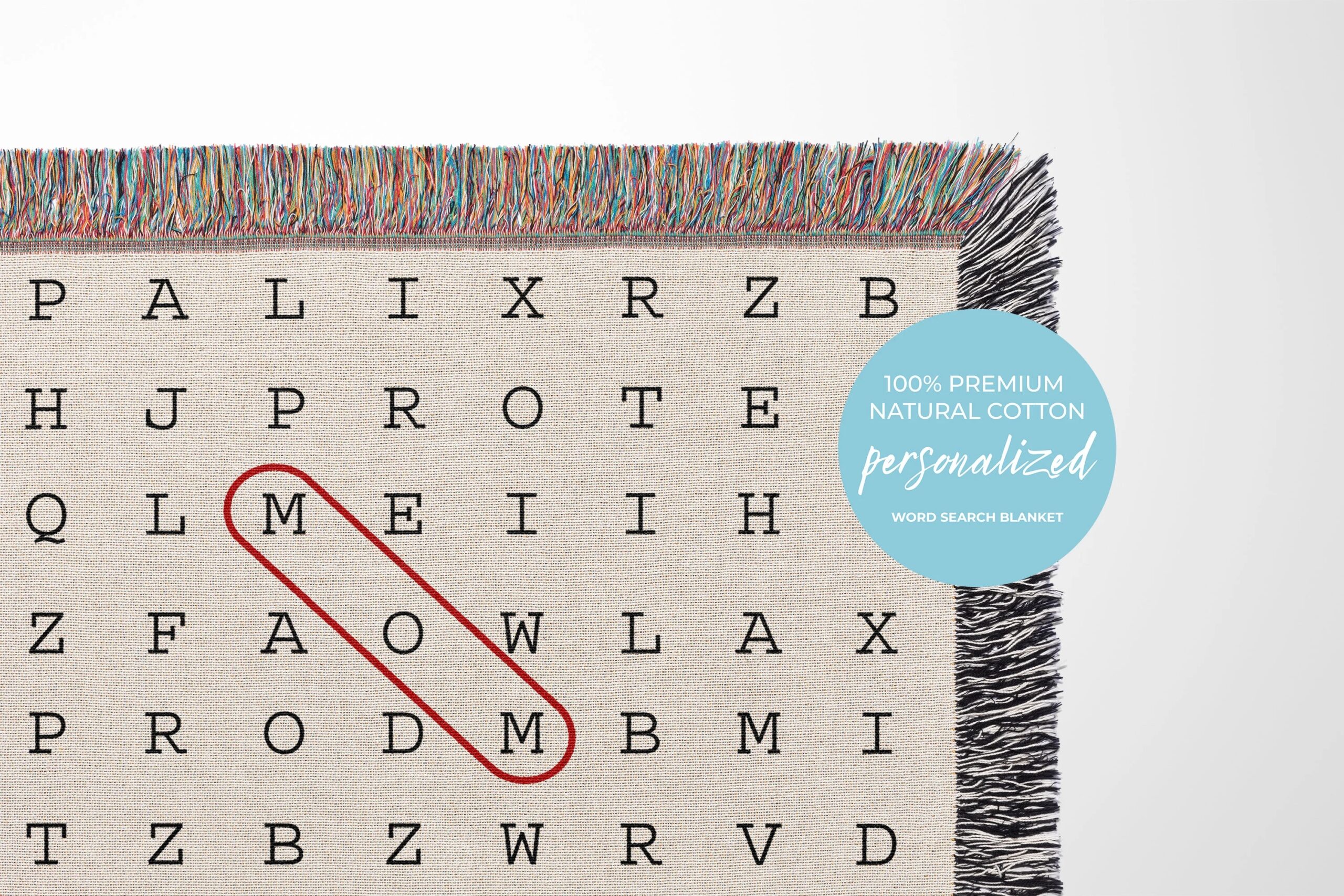 custom puzzle blanket personalized name blanket custom woven word search throw anniversary gift engagement present valentine s day gifts etsy