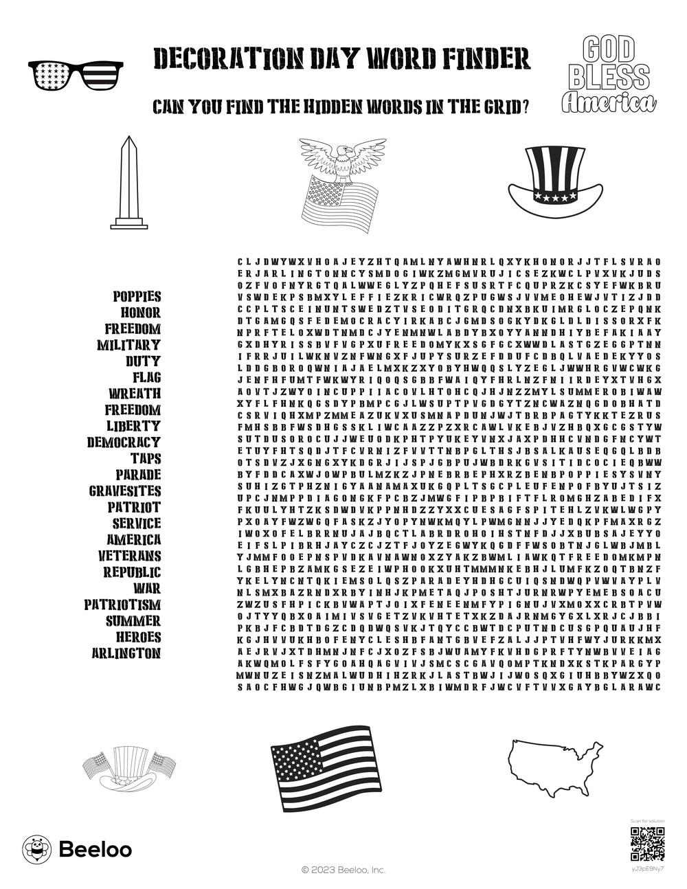 Louisiana Word Search Printable