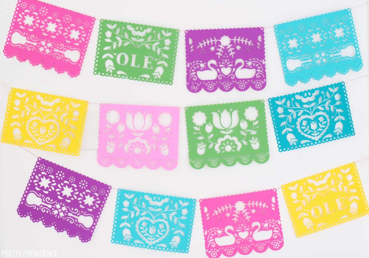 diy papel picado fiesta banner pretty providence