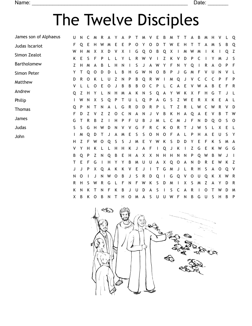 Doubting Thomas Word Search WordMint