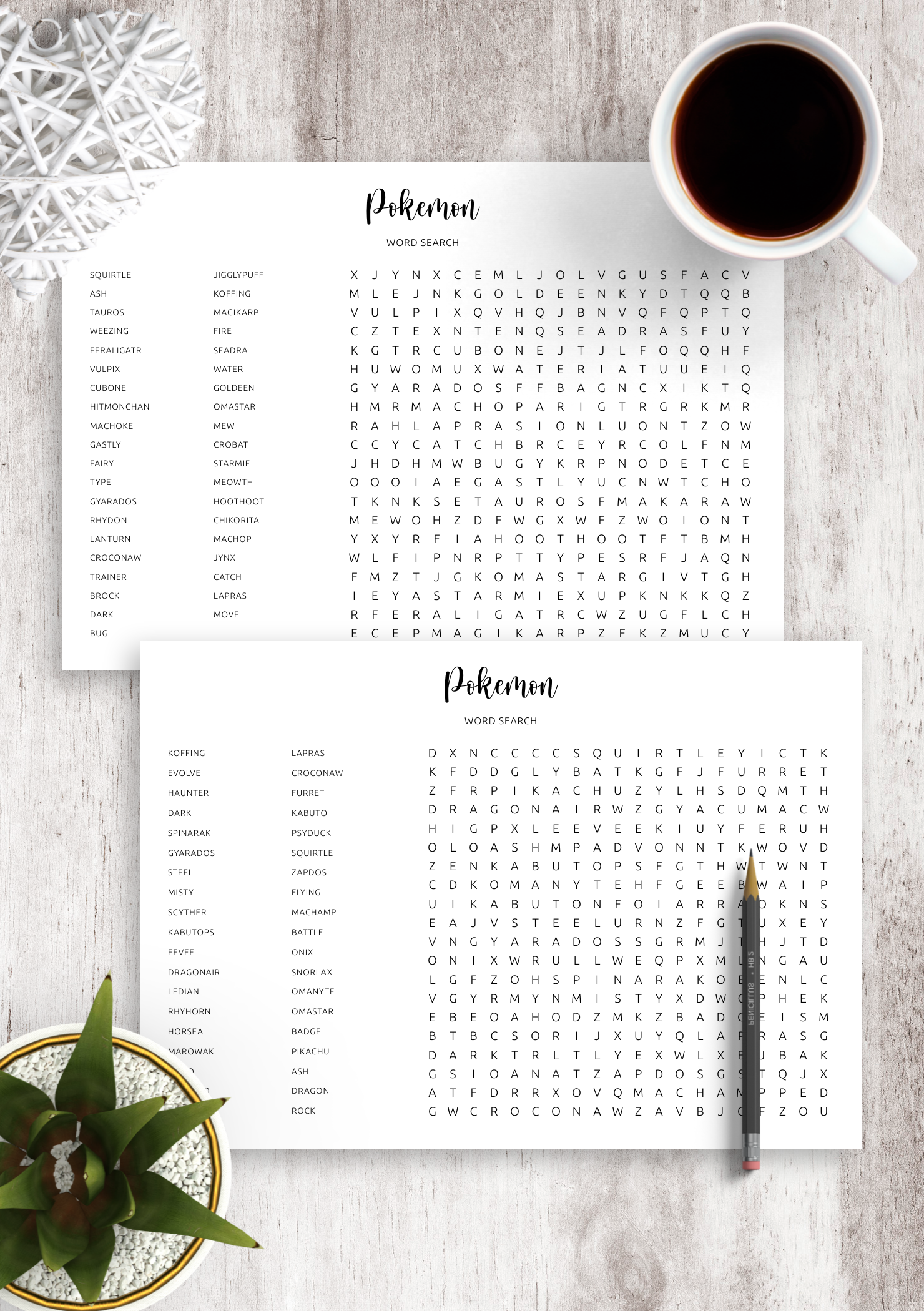 Download Printable Pokemon Word Search In PDF