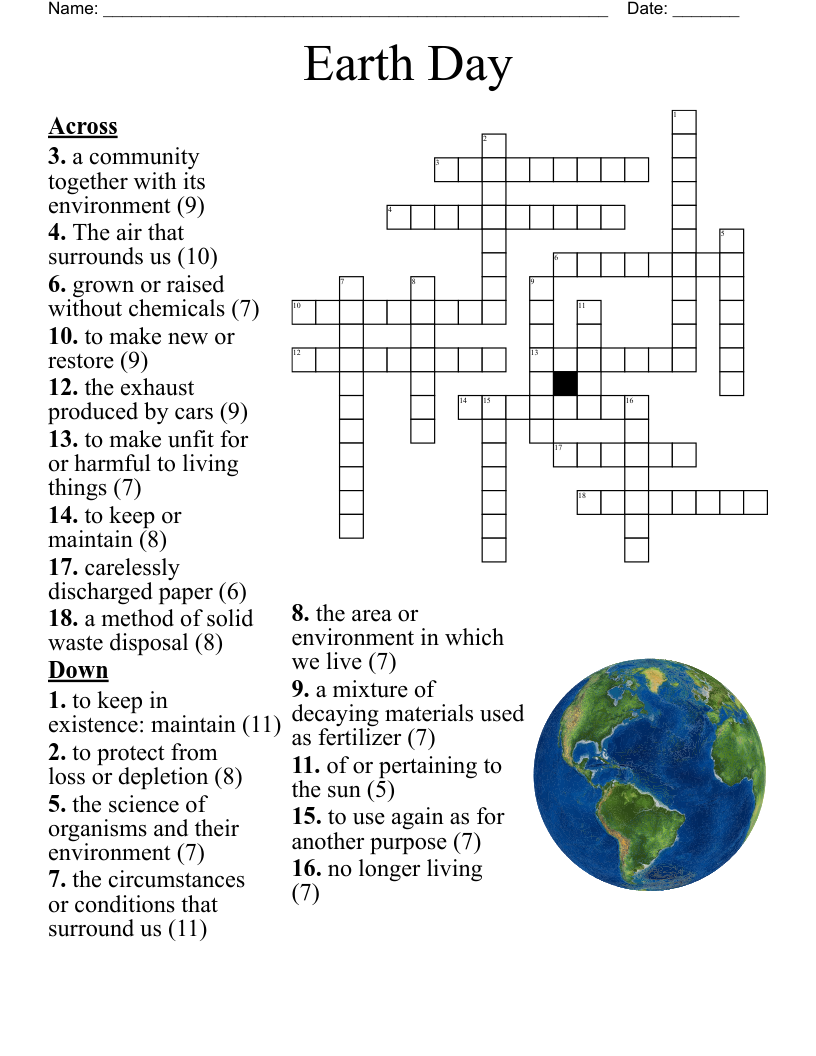 Earth Day Word Search Hard Printable