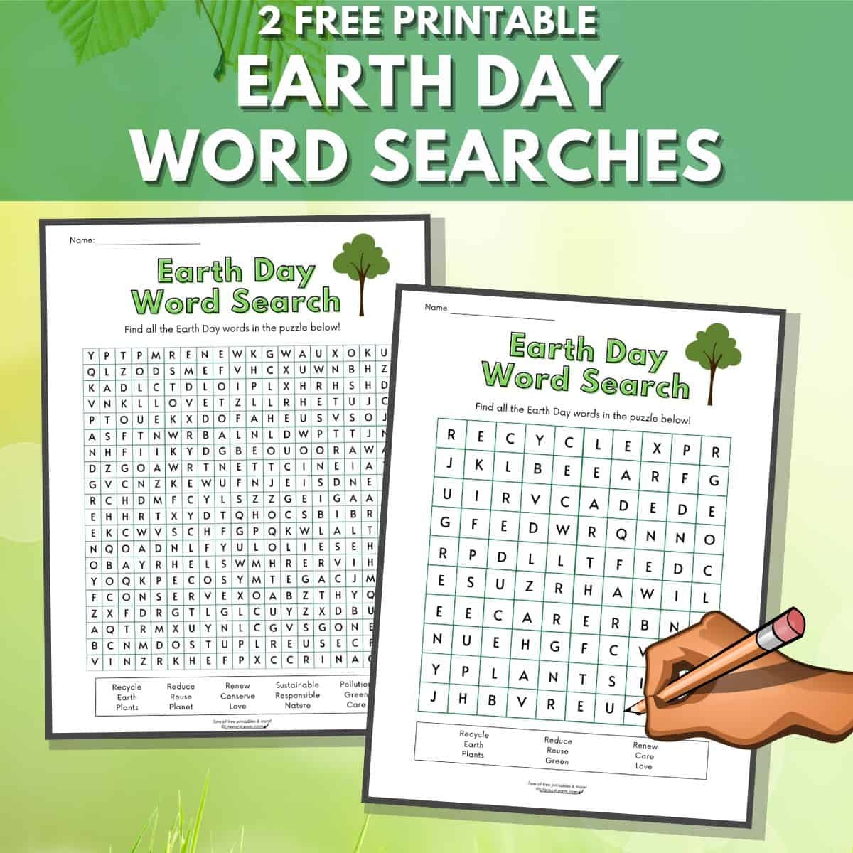Green Day Word Search Printable