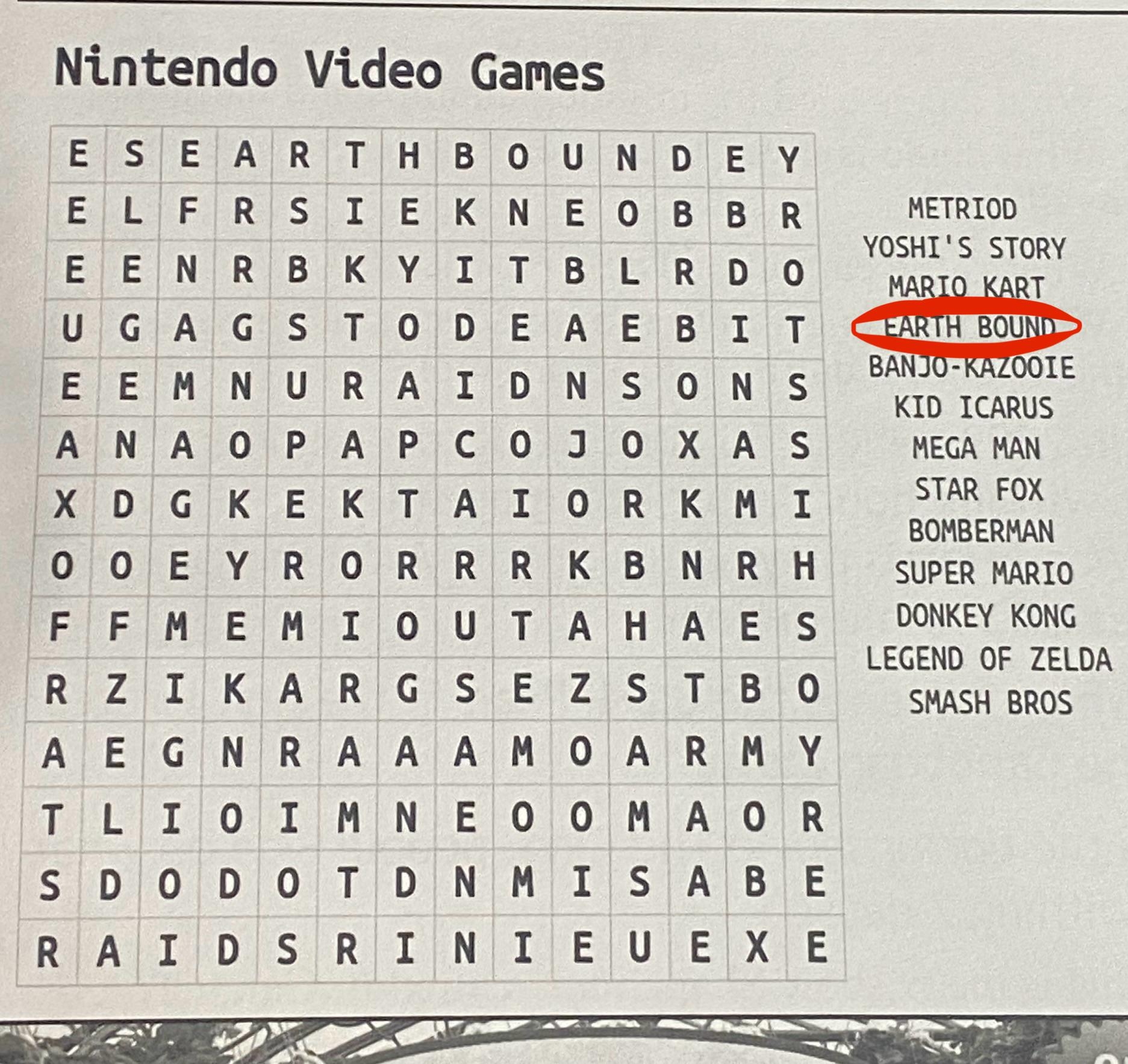 Earthbound Was Mentioned In My Local Newspaper Crossword R earthbound