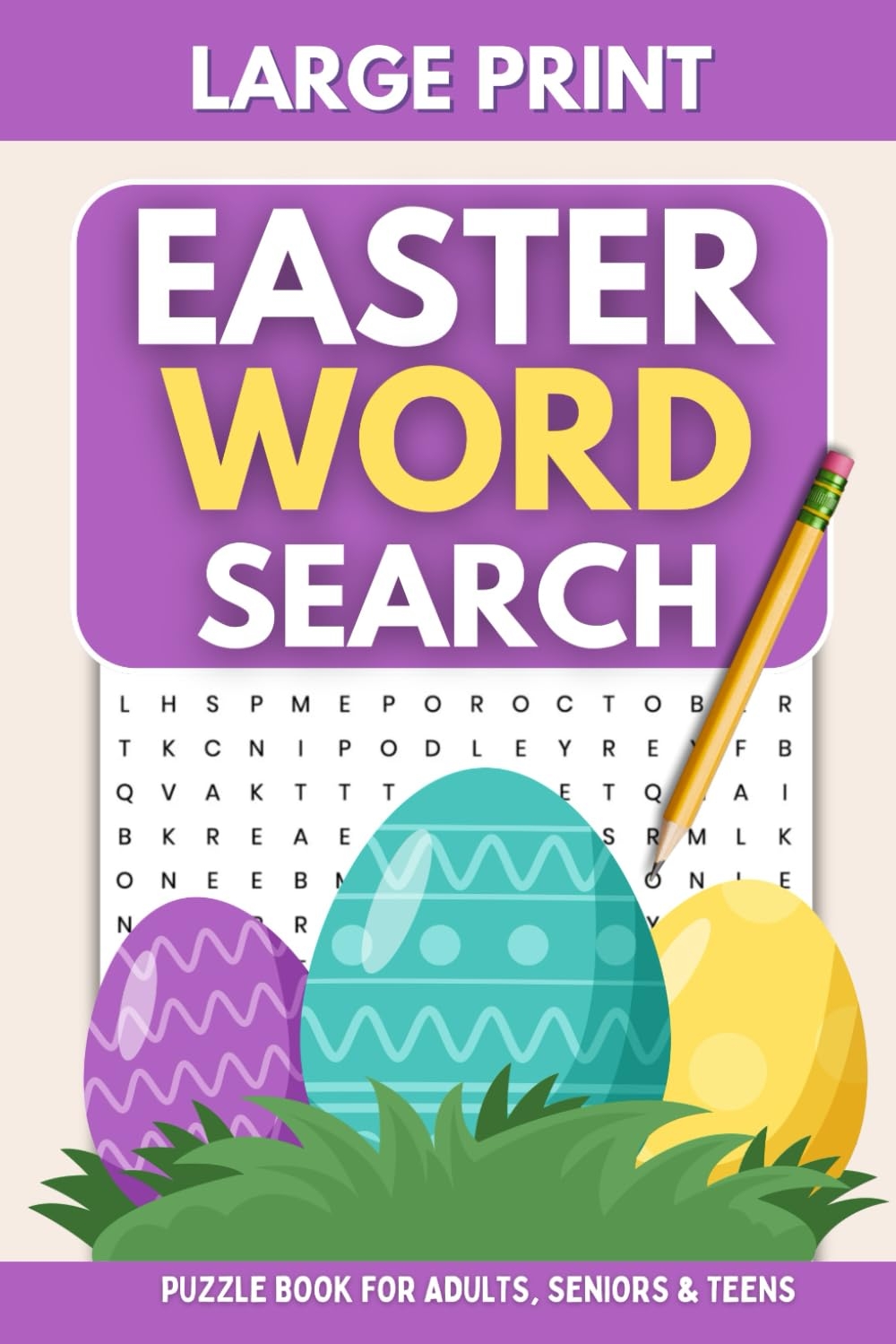 Easter Word Search Book For Adults Seniors Teens 82 Large Print Word Find Puzzles With Solutions For Stress Relief Publishing KRW Media 9798879142037 Amazon Books
