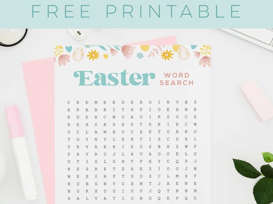 Easter Word Search Free Printable