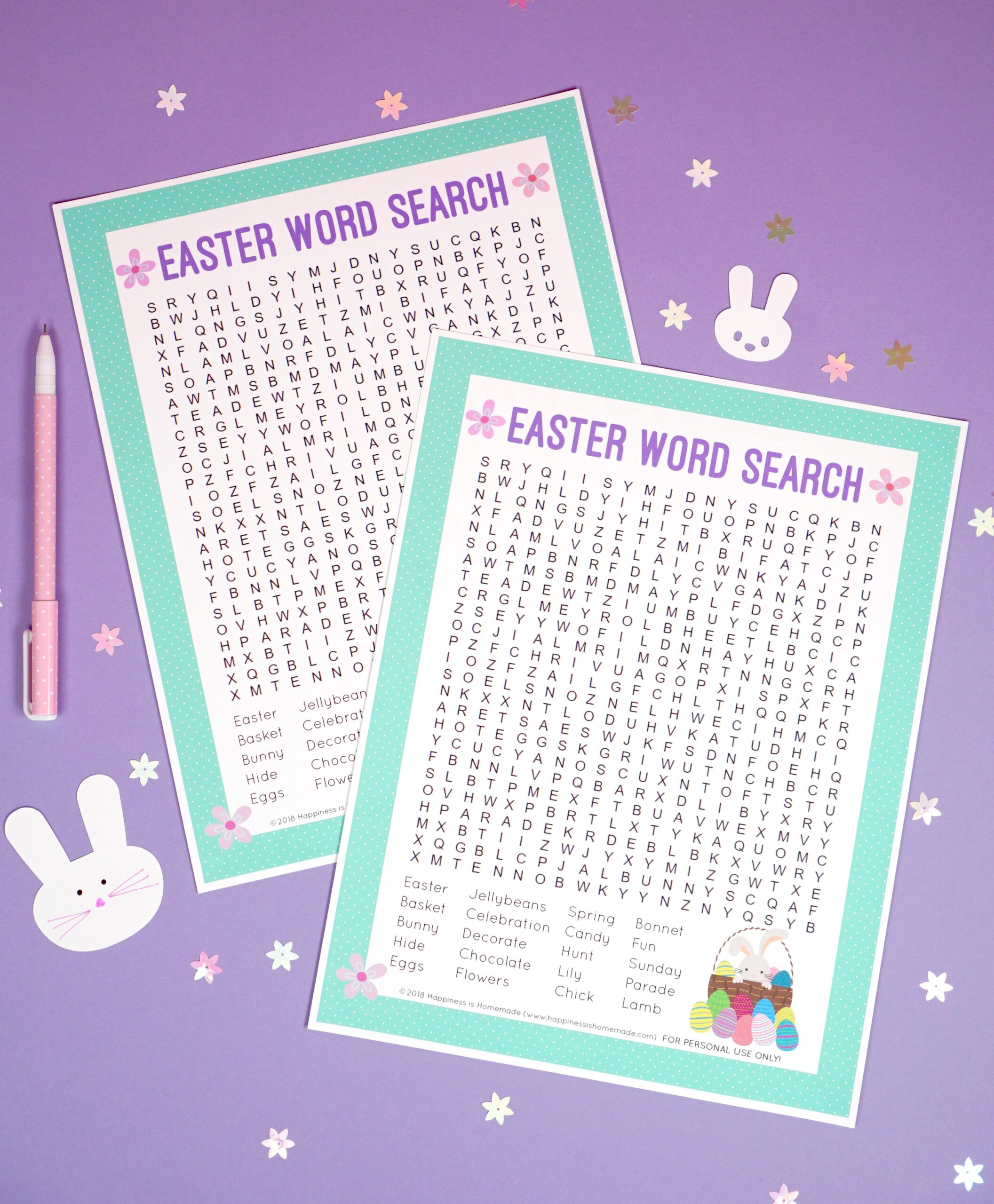 Free Easter Word Search Printables
