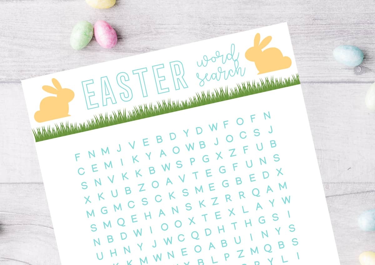 Word Search Printable Easter