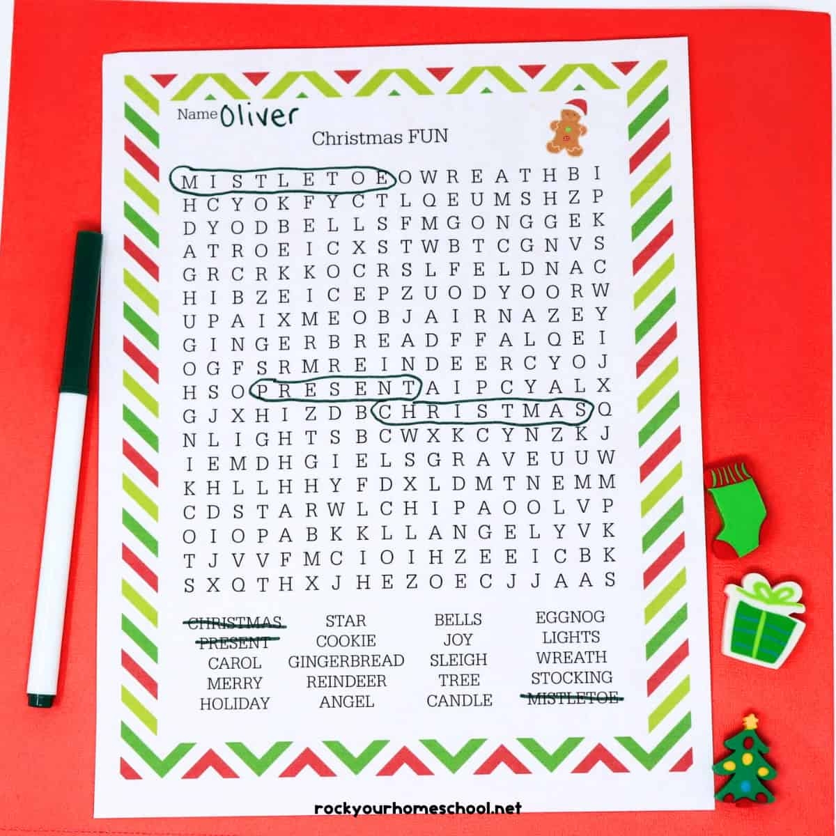 Christmas Word Search Puzzles Printable Free