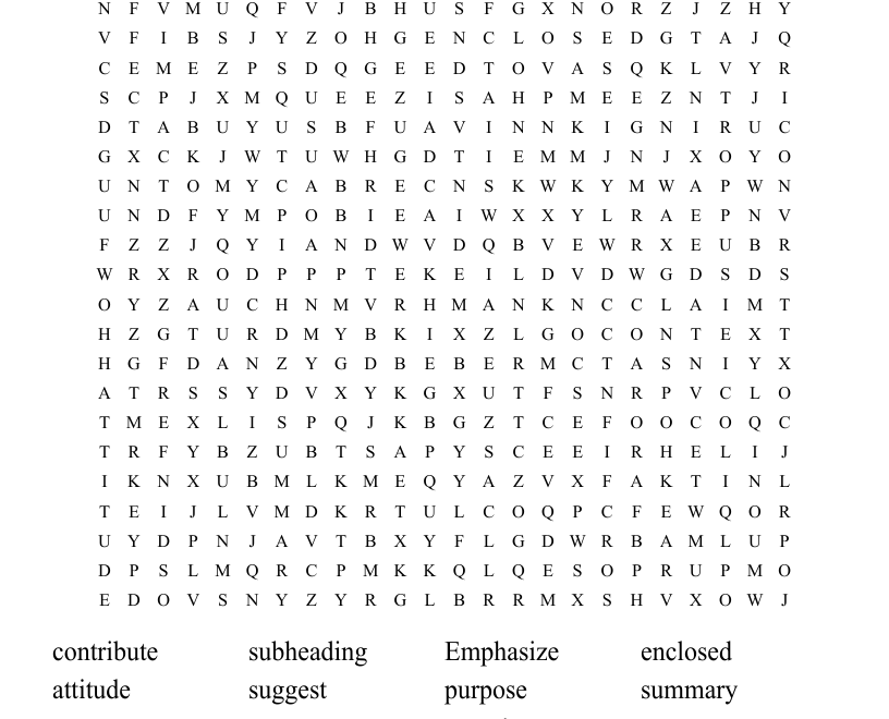 ELA Word Search WordMint