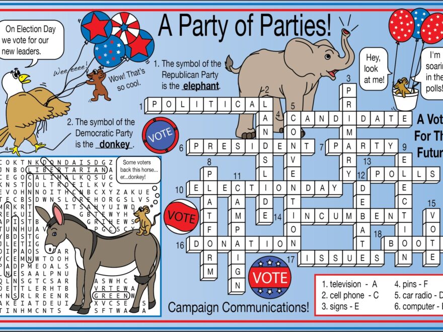 Elections Voting And Political Parties Printable Educational Puzzle Set Made By Teachers