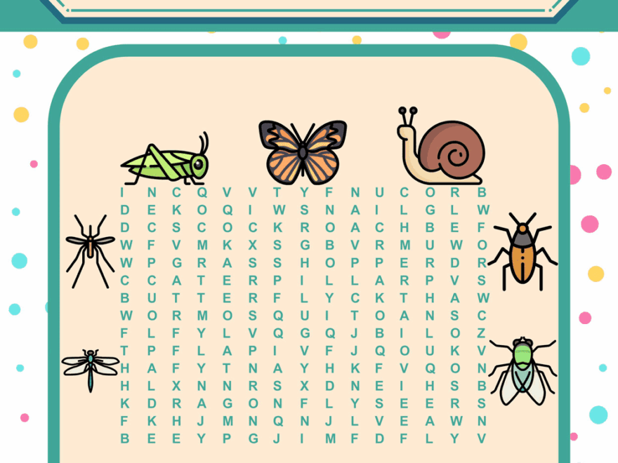 English For Kids Step By Step Animals Word Search Worksheets
