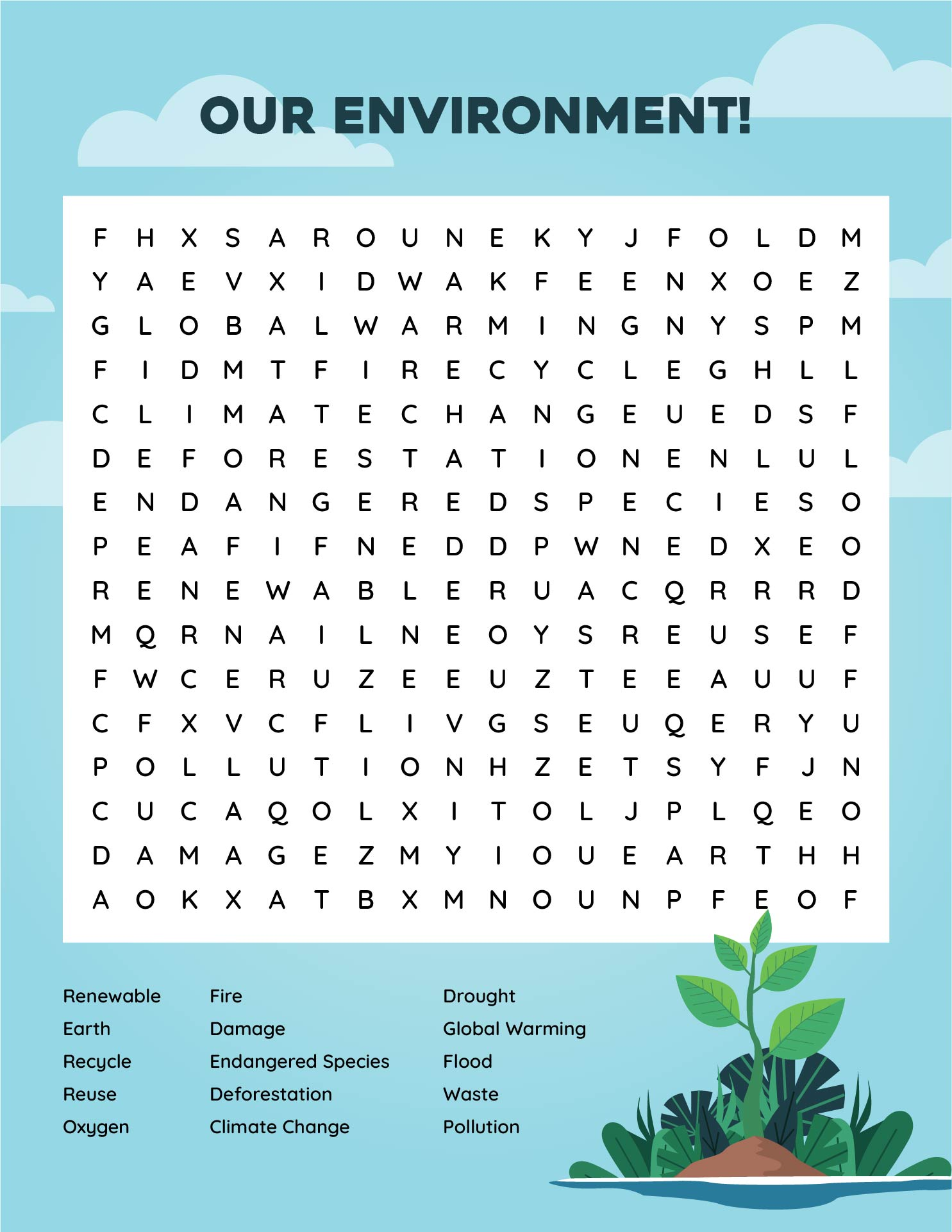 Health Word Search Printable