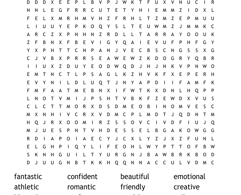 ESL Word Search WordMint