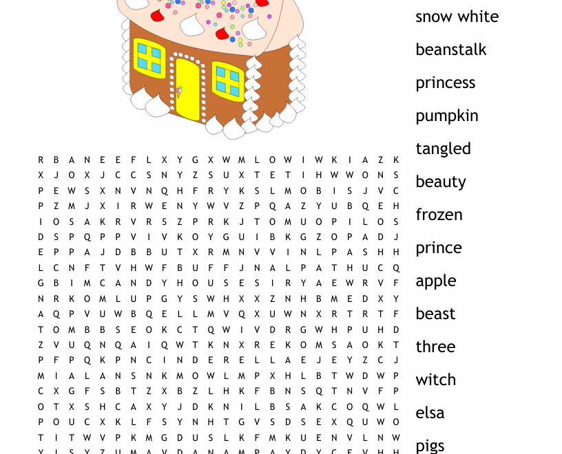 Fairytales Word Search WordMint