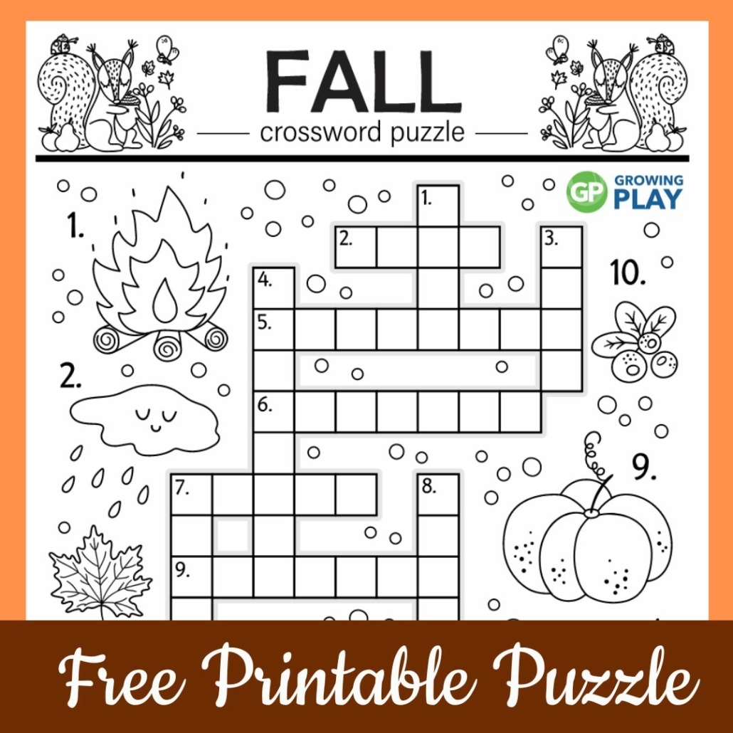 Fall Word Search Puzzle Printable