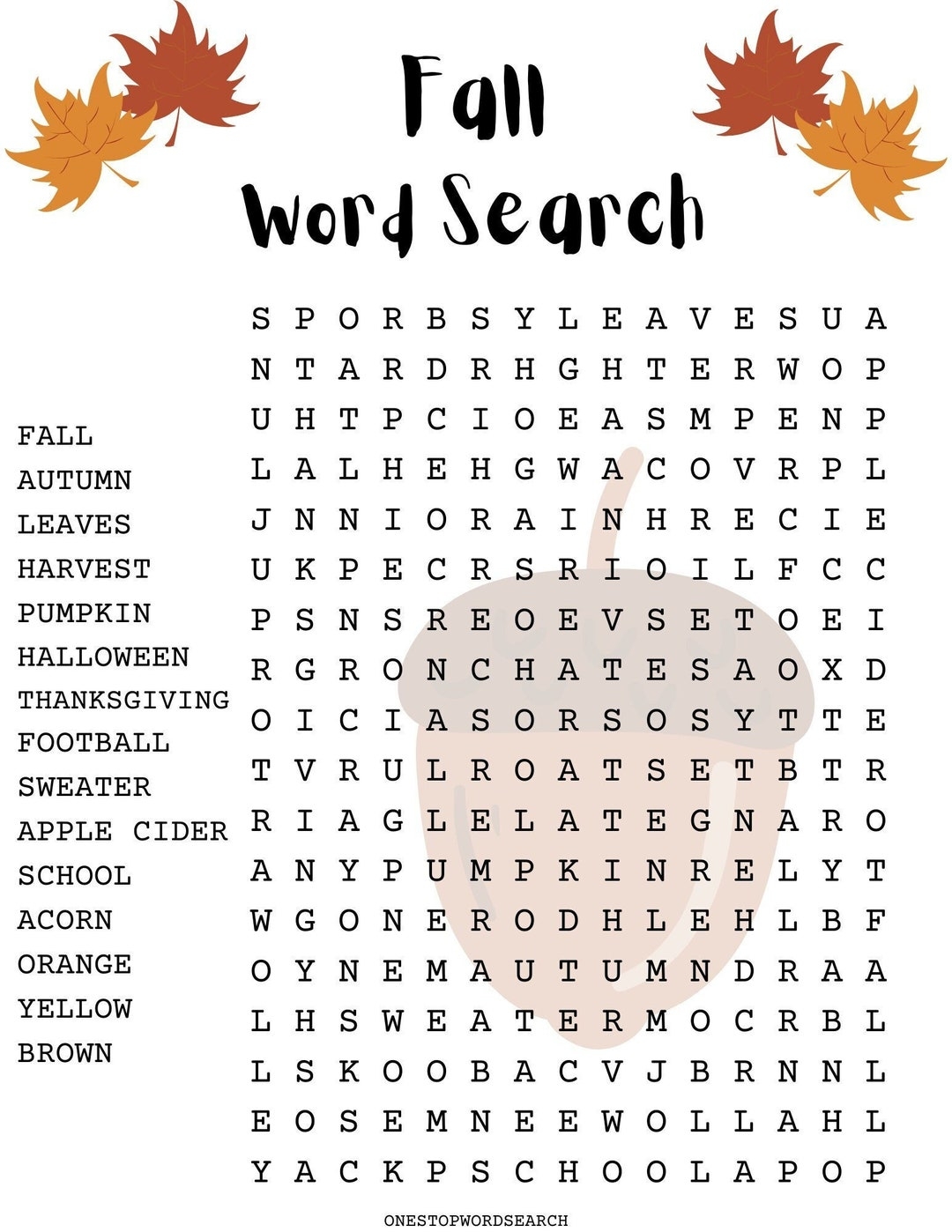 Fall Word Search Puzzle With Answer Sheet Autumn Word Search Seasonal Games Seasonal Puzzles Family Activities Childrens Puzzles Etsy Sweden Worksheets Library Fall Word Search Puzzle With Answer Sheet Autumn Word Search Seasonal Games Seasonal Puzzles Family Activities Childrens Puzzles Etsy Sweden Worksheets Library