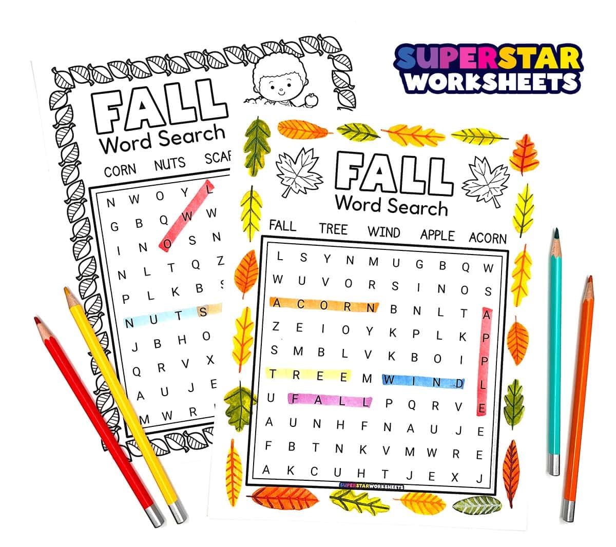Free Printable Word Searches For Fall
