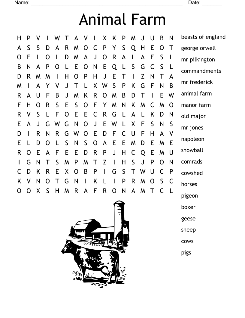 Farming Word Search WordMint