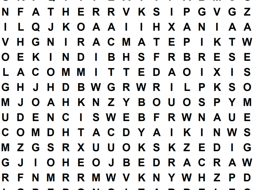 Father s Day Large Print Word Search Puzzle