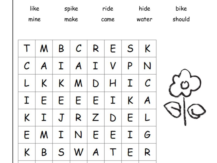 First Grade Sight Words Word Search Games Puzzle Book For 1st Graders With 100 Word Finds Including Pre K And Kindergarten Review Worksheets Library