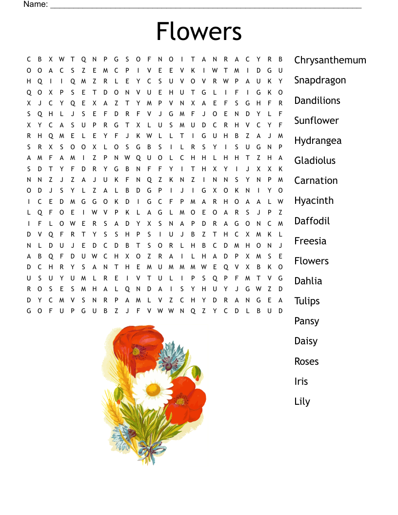 Free Printable Giant Print Word Search