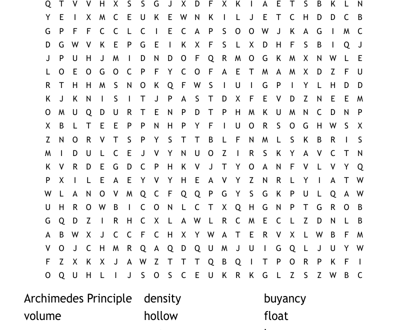 Fluids Word Search WordMint